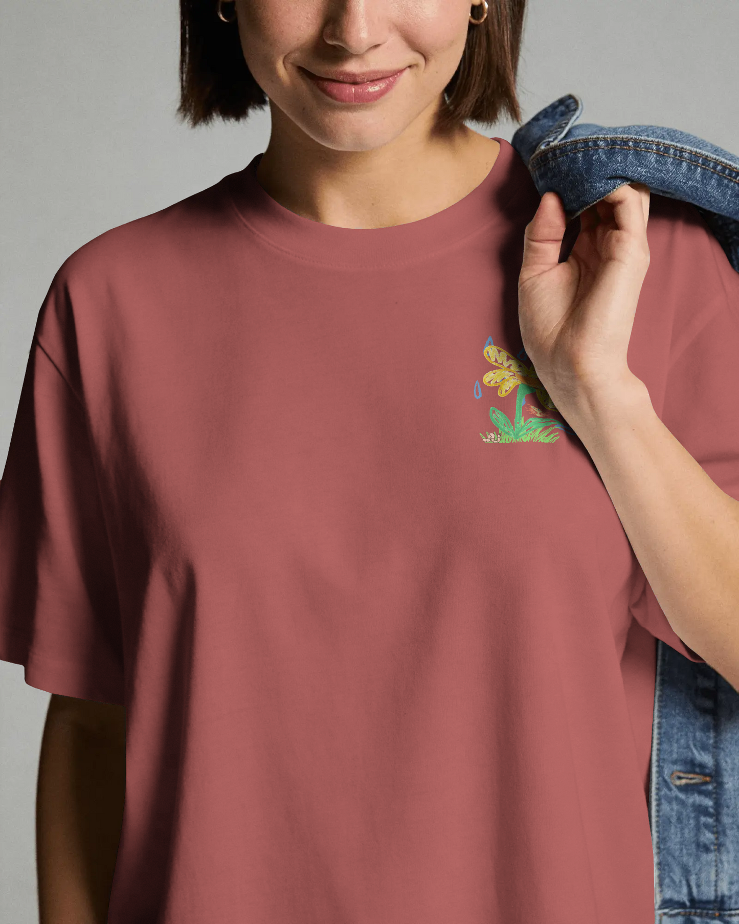 Rust Flora | Classic Oversized Tee