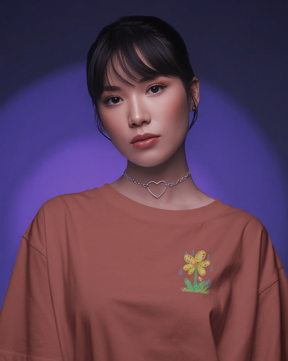 Rust Flora | Classic Oversized Tee