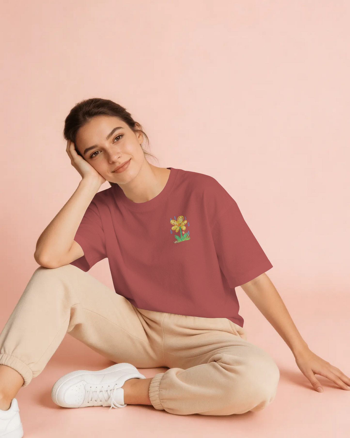 Rust Flora | Classic Oversized Tee